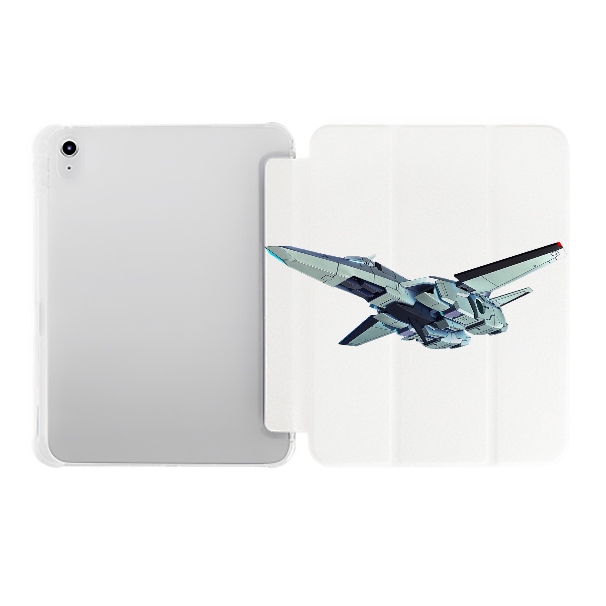 （画像用） 機動戦士ガンダム Mobile Suit Gundam IPad ケース ペン収納付き 三つ折りスタンド PUレザー×シリコン 対応機種9.5/10.5/10.9インチ